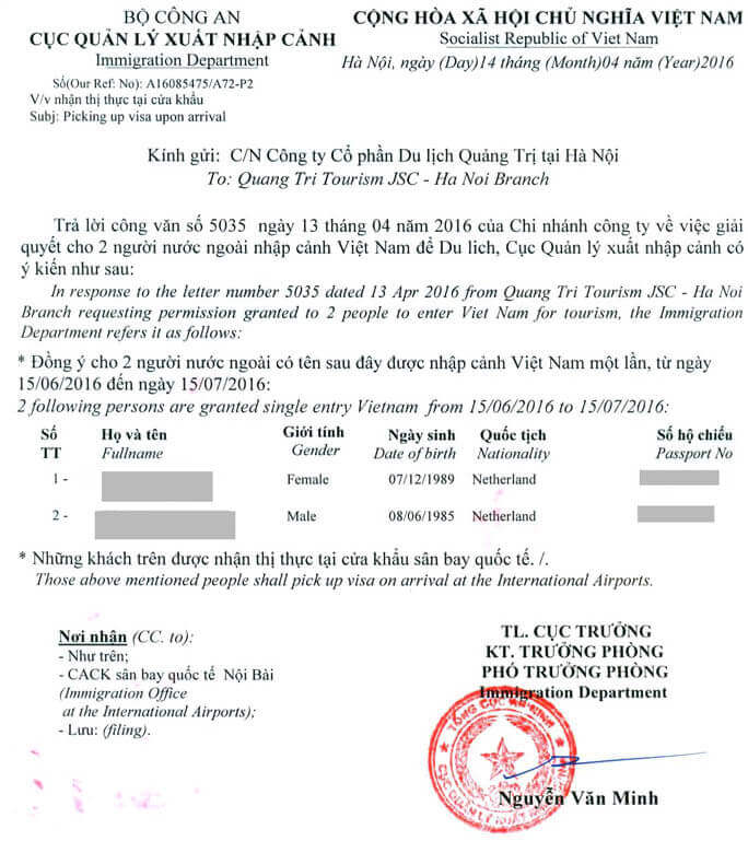 Vietnam visa on arrival from Thailan Guide