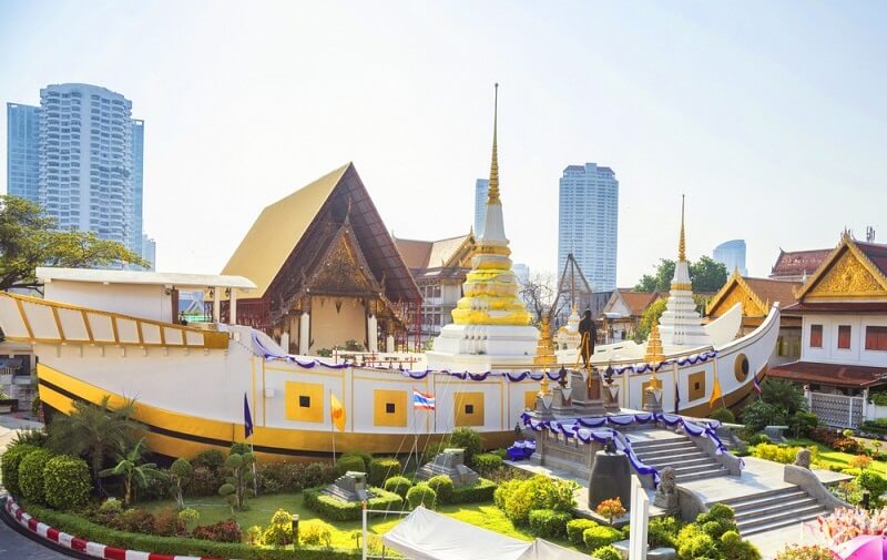Độc nhất vô nhị chùa thuyền Thái Lan Wat Yannawa
