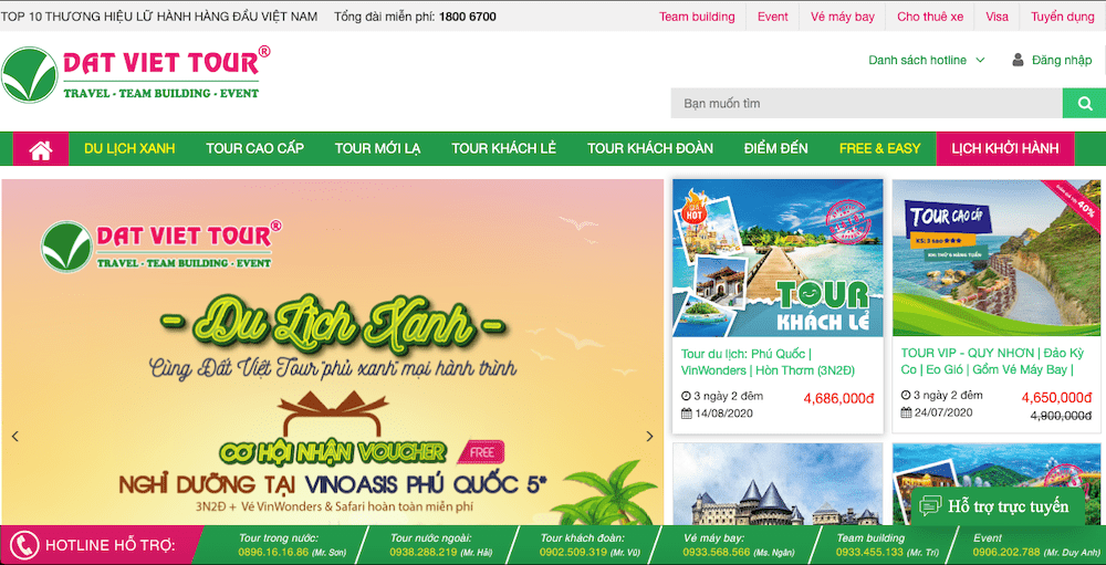 Top 7 Website Đặt Tour Du Lịch Uy Tín Nhất Tại Việt Nam
